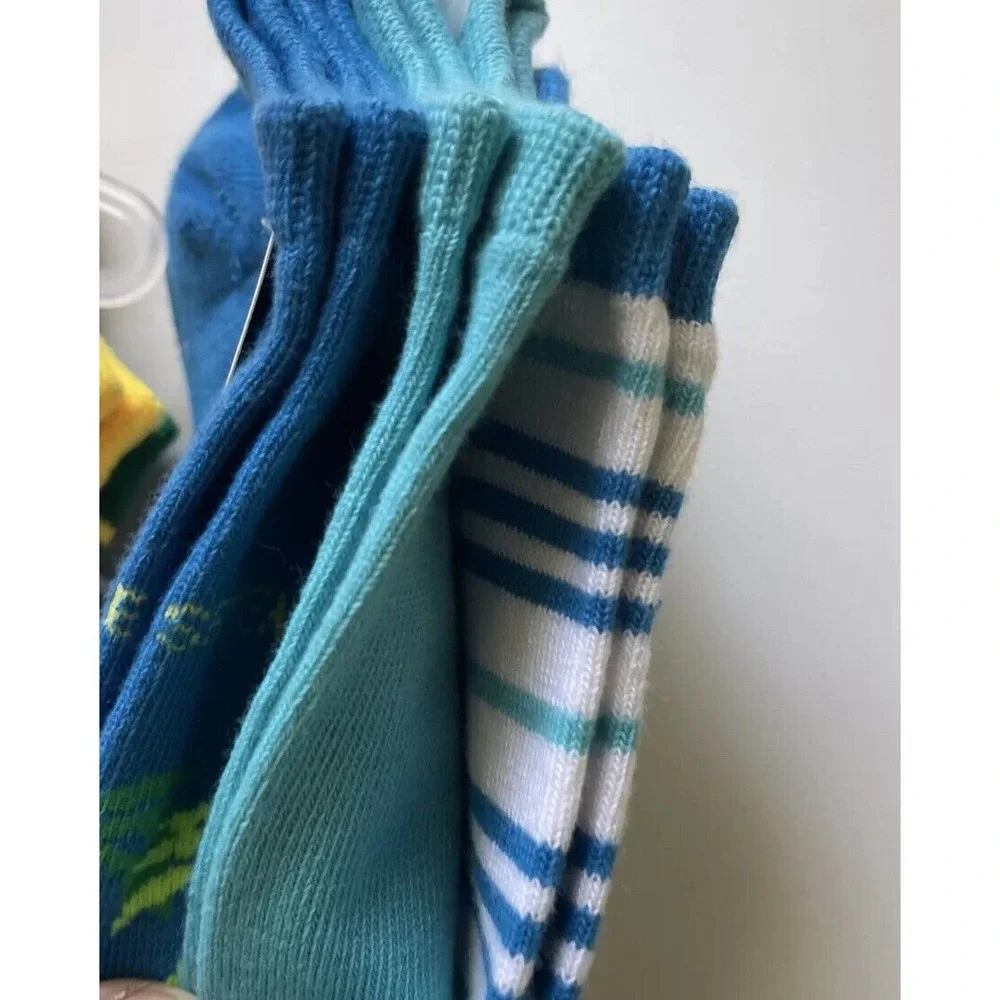 West Loop Girls Socks Assorted Pattern Ankle Socks 3 Pks/9 Pair Socks 9-3.5 NWT